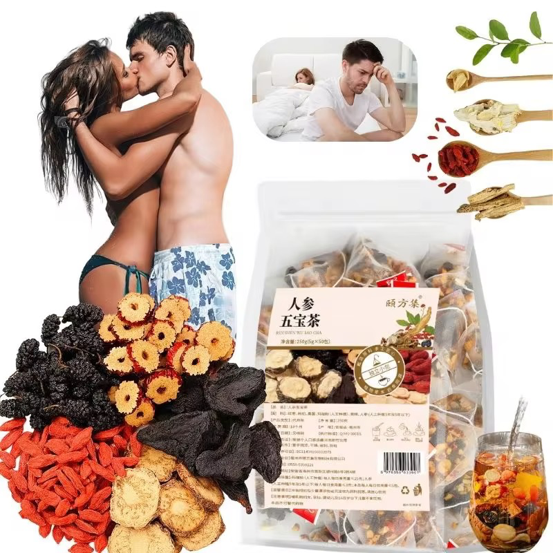 Thé au Ginseng Ten-Treasure Tea - Énergie & Vitalité ( 20 sachet  ) - Image 4
