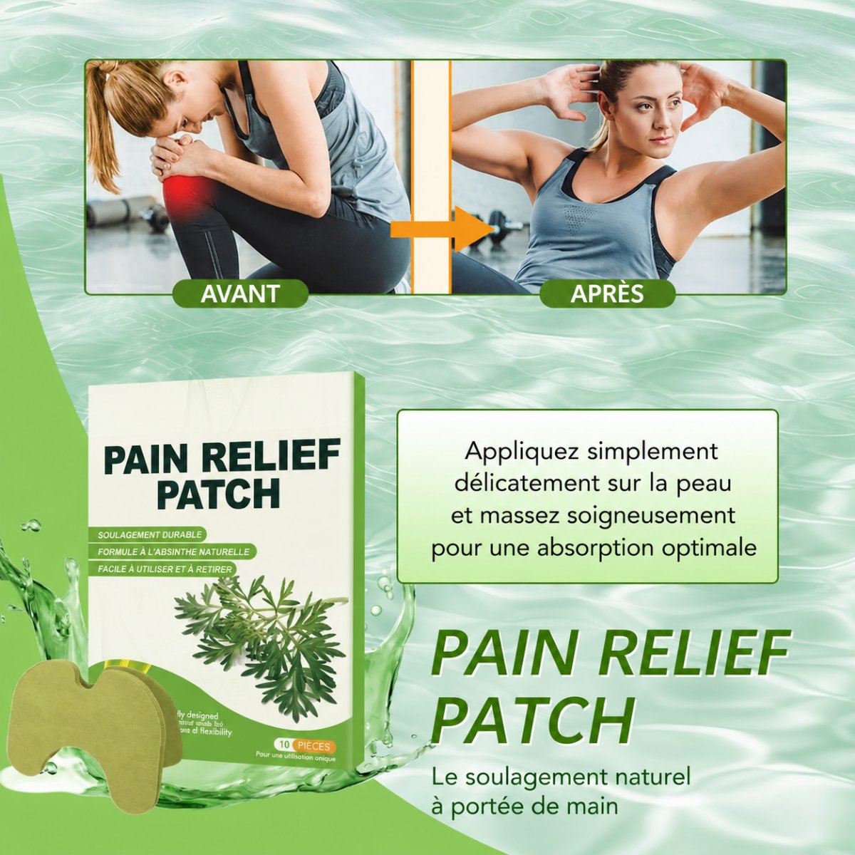 Patch Anti-Douleur Naturel Soulagement Rapide 30 pieces en 1