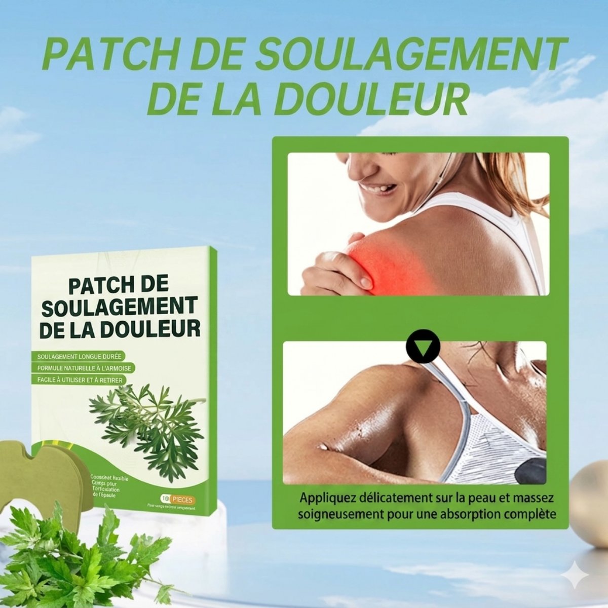 Patch Anti-Douleur Naturel Soulagement Rapide 30 pieces en 1
